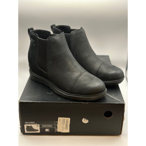 SOREL Evie II Chelsea Wedge Waterproof Booties Size 10 - Picture 1 of 11